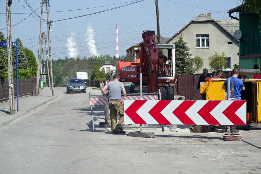 Wprace na ul. Zwycięstwa